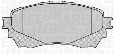 Magneti Marelli Bremsbelagsatz, Scheibenbremse [Hersteller-Nr. 363916060677] für Mazda von MAGNETI MARELLI