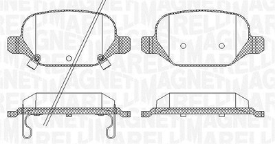 Magneti Marelli Bremsbelagsatz, Scheibenbremse [Hersteller-Nr. 363916060689] für Fiat von MAGNETI MARELLI