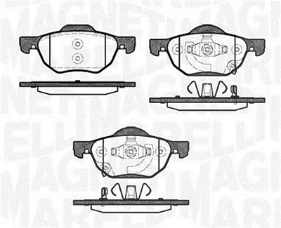 Magneti Marelli Bremsbelagsatz, Scheibenbremse [Hersteller-Nr. 363916060691] für Honda von MAGNETI MARELLI