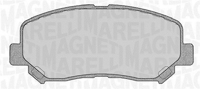 Magneti Marelli Bremsbelagsatz, Scheibenbremse [Hersteller-Nr. 363916060804] für Jeep von MAGNETI MARELLI