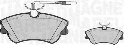 Magneti Marelli Bremsbelagsatz, Scheibenbremse [Hersteller-Nr. 363916060816] für Renault von MAGNETI MARELLI