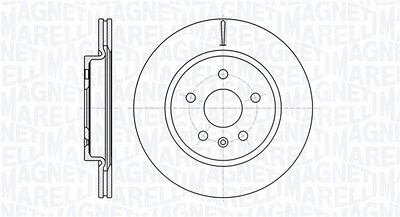 Magneti Marelli Bremsscheibe [Hersteller-Nr. 361302040102] für Chevrolet, Opel, Saab, Vauxhall von MAGNETI MARELLI