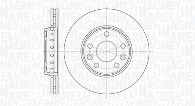 Magneti Marelli Bremsscheibe [Hersteller-Nr. 361302040110] für Dacia, Renault, Nissan von MAGNETI MARELLI