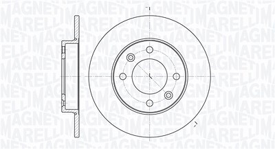 Magneti Marelli Bremsscheibe [Hersteller-Nr. 361302040111] für Citroën, Peugeot von MAGNETI MARELLI