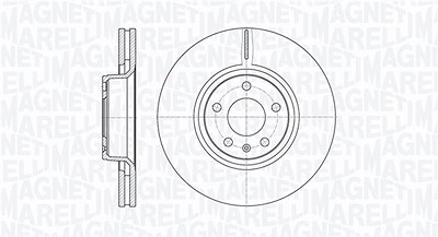 Magneti Marelli Bremsscheibe [Hersteller-Nr. 361302040132] für Audi von MAGNETI MARELLI