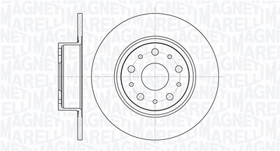 Magneti Marelli Bremsscheibe [Hersteller-Nr. 361302040155] für Alfa Romeo, Lancia von MAGNETI MARELLI