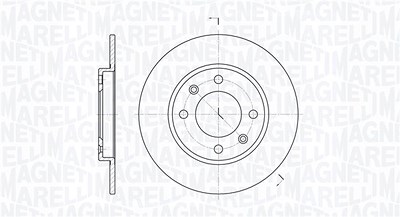 Magneti Marelli Bremsscheibe [Hersteller-Nr. 361302040163] für Citroën, Peugeot von MAGNETI MARELLI