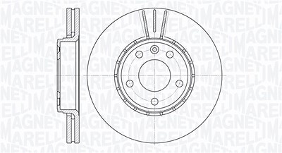 Magneti Marelli Bremsscheibe [Hersteller-Nr. 361302040164] für Nissan, Opel, Renault, Vauxhall von MAGNETI MARELLI