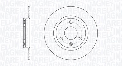 Magneti Marelli Bremsscheibe [Hersteller-Nr. 361302040173] für Citroën, Peugeot von MAGNETI MARELLI