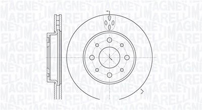 Magneti Marelli Bremsscheibe [Hersteller-Nr. 361302040186] für Fiat, Ford von MAGNETI MARELLI