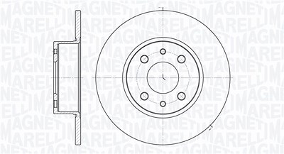 Magneti Marelli Bremsscheibe [Hersteller-Nr. 361302040187] für Alfa Romeo, Fiat, Lancia von MAGNETI MARELLI