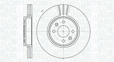 Magneti Marelli Bremsscheibe [Hersteller-Nr. 361302040198] für Renault von MAGNETI MARELLI