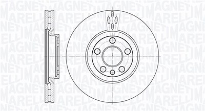 Magneti Marelli Bremsscheibe [Hersteller-Nr. 361302040200] für Citroën, Fiat, Lancia, Peugeot von MAGNETI MARELLI