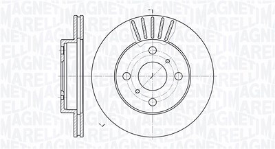 Magneti Marelli Bremsscheibe [Hersteller-Nr. 361302040204] für Toyota von MAGNETI MARELLI