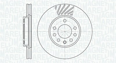 Magneti Marelli Bremsscheibe [Hersteller-Nr. 361302040210] für Chevrolet, Opel von MAGNETI MARELLI