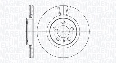 Magneti Marelli Bremsscheibe [Hersteller-Nr. 361302040218] für Audi, Seat, Skoda, VW von MAGNETI MARELLI