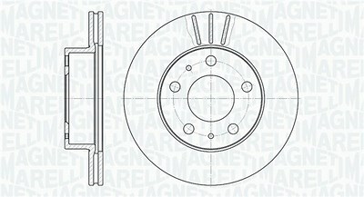 Magneti Marelli Bremsscheibe [Hersteller-Nr. 361302040228] für Citroën, Fiat von MAGNETI MARELLI