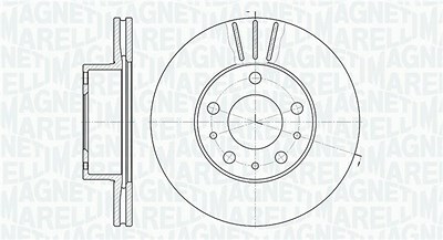 Magneti Marelli Bremsscheibe [Hersteller-Nr. 361302040230] für Citroën, Fiat von MAGNETI MARELLI