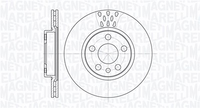 Magneti Marelli Bremsscheibe [Hersteller-Nr. 361302040232] für Citroën, Fiat, Peugeot von MAGNETI MARELLI