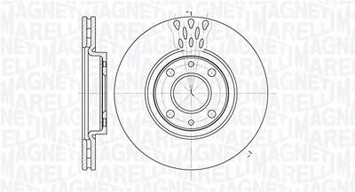 Magneti Marelli Bremsscheibe [Hersteller-Nr. 361302040238] für Fiat, Peugeot, Citroën, Lancia, Alfa Romeo von MAGNETI MARELLI