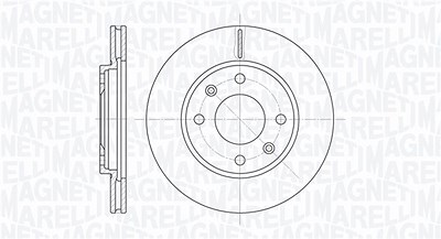 Magneti Marelli Bremsscheibe [Hersteller-Nr. 361302040244] für Citroën von MAGNETI MARELLI