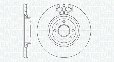 Magneti Marelli Bremsscheibe [Hersteller-Nr. 361302040252] für Fiat von MAGNETI MARELLI