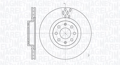 Magneti Marelli Bremsscheibe [Hersteller-Nr. 361302040256] für Fiat, Opel, Vauxhall von MAGNETI MARELLI