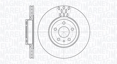 Magneti Marelli Bremsscheibe [Hersteller-Nr. 361302040258] für Alfa Romeo, Fiat, Opel von MAGNETI MARELLI