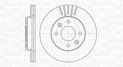 Magneti Marelli Bremsscheibe [Hersteller-Nr. 361302040262] für Nissan, Renault von MAGNETI MARELLI