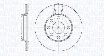 Magneti Marelli Bremsscheibe [Hersteller-Nr. 361302040264] für Chevrolet, Daewoo von MAGNETI MARELLI