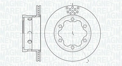 Magneti Marelli Bremsscheibe [Hersteller-Nr. 361302040298] für Mercedes-Benz, VW von MAGNETI MARELLI