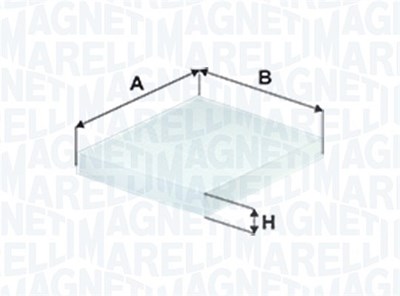 Magneti Marelli Filter, Innenraumluft [Hersteller-Nr. 350203061130] für Ford, Seat, VW von MAGNETI MARELLI