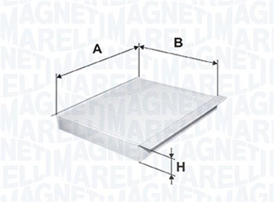 Magneti Marelli Filter, Innenraumluft [Hersteller-Nr. 350203062800] für Land Rover, Volvo von MAGNETI MARELLI