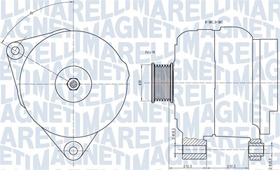 Magneti Marelli Generator [Hersteller-Nr. 063731501010] für Opel von MAGNETI MARELLI