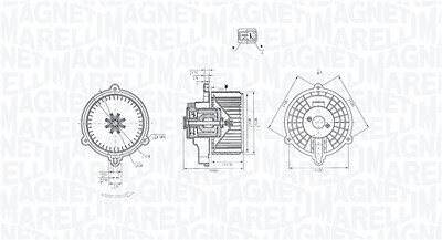 Magneti Marelli Innenraumgebläse [Hersteller-Nr. 069412384010] für Hyundai, Kia von MAGNETI MARELLI