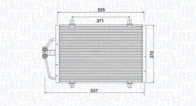 Magneti Marelli Kondensator, Klimaanlage [Hersteller-Nr. 350203784000] für Renault von MAGNETI MARELLI