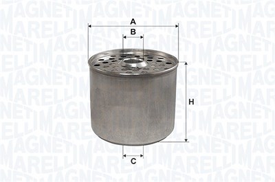 Magneti Marelli Kraftstofffilter [Hersteller-Nr. 152071760558] für Citroën, Daf, Fiat, Ford, Fso, Jeep, Lancia, Ldv, Peugeot, Renault, Rover, Talbot, von MAGNETI MARELLI