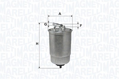 Magneti Marelli Kraftstofffilter [Hersteller-Nr. 152071760562] für Ford, Honda, Land Rover, Mg, Rover, Seat, VW von MAGNETI MARELLI