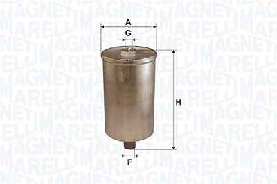 Magneti Marelli Kraftstofffilter [Hersteller-Nr. 152071760846] für Bentley, Ferrari, Ford, Lancia, Peugeot, Rolls-royce, Saab, Tvr, Volvo, VW von MAGNETI MARELLI