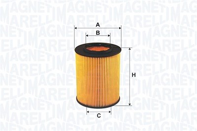 Magneti Marelli Kraftstofffilter [Hersteller-Nr. 152071760880] für Seat, Audi, Skoda, VW von MAGNETI MARELLI