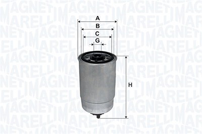 Magneti Marelli Kraftstofffilter [Hersteller-Nr. 153071760647] für Dodge, Fiat, Jeep von MAGNETI MARELLI