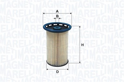 Magneti Marelli Kraftstofffilter [Hersteller-Nr. 153071762413] für Alfa Romeo, Citroën, Fiat, Jeep, Lancia, Maserati, Opel, Peugeot von MAGNETI MARELLI