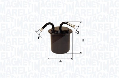 Magneti Marelli Kraftstofffilter [Hersteller-Nr. 153071762555] für Honda von MAGNETI MARELLI