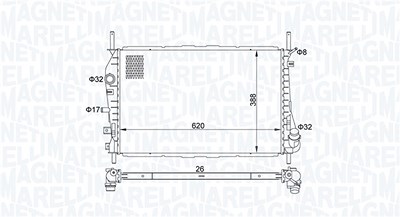 Magneti Marelli Kühler, Motorkühlung [Hersteller-Nr. 350213177600] für Ford von MAGNETI MARELLI