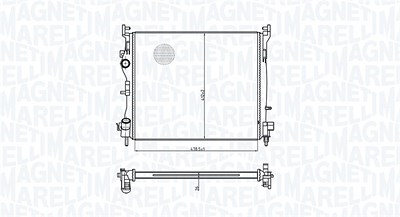 Magneti Marelli Kühler, Motorkühlung [Hersteller-Nr. 350213179300] für Renault von MAGNETI MARELLI