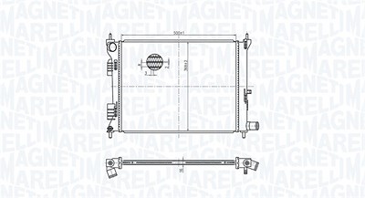 Magneti Marelli Kühler, Motorkühlung [Hersteller-Nr. 350213179500] für Hyundai, Kia von MAGNETI MARELLI