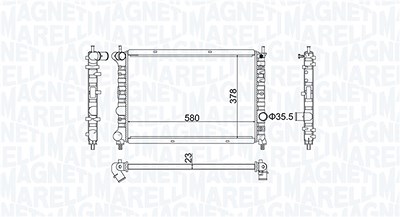 Magneti Marelli Kühler, Motorkühlung [Hersteller-Nr. 350213192100] für Lancia von MAGNETI MARELLI