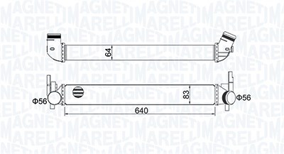 Magneti Marelli Ladeluftkühler [Hersteller-Nr. 351319204410] für Audi, Seat, Skoda, VW von MAGNETI MARELLI