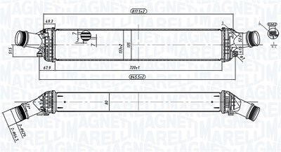 Magneti Marelli Ladeluftkühler [Hersteller-Nr. 351319204430] für Audi von MAGNETI MARELLI