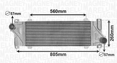 Magneti Marelli Ladeluftkühler [Hersteller-Nr. 351319205520] für Mercedes-Benz von MAGNETI MARELLI